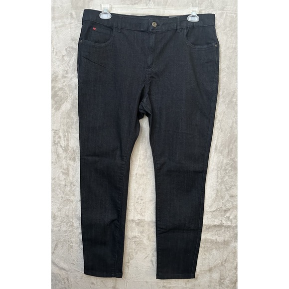 Sofia Vergara Jegging Womens 18 Black Stretch Denim Skinny Jeans Pants High Rise - Picture 1 of 14